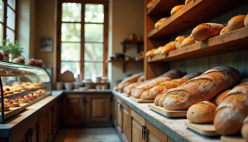 Vitrine d'une boulangerie artisanale